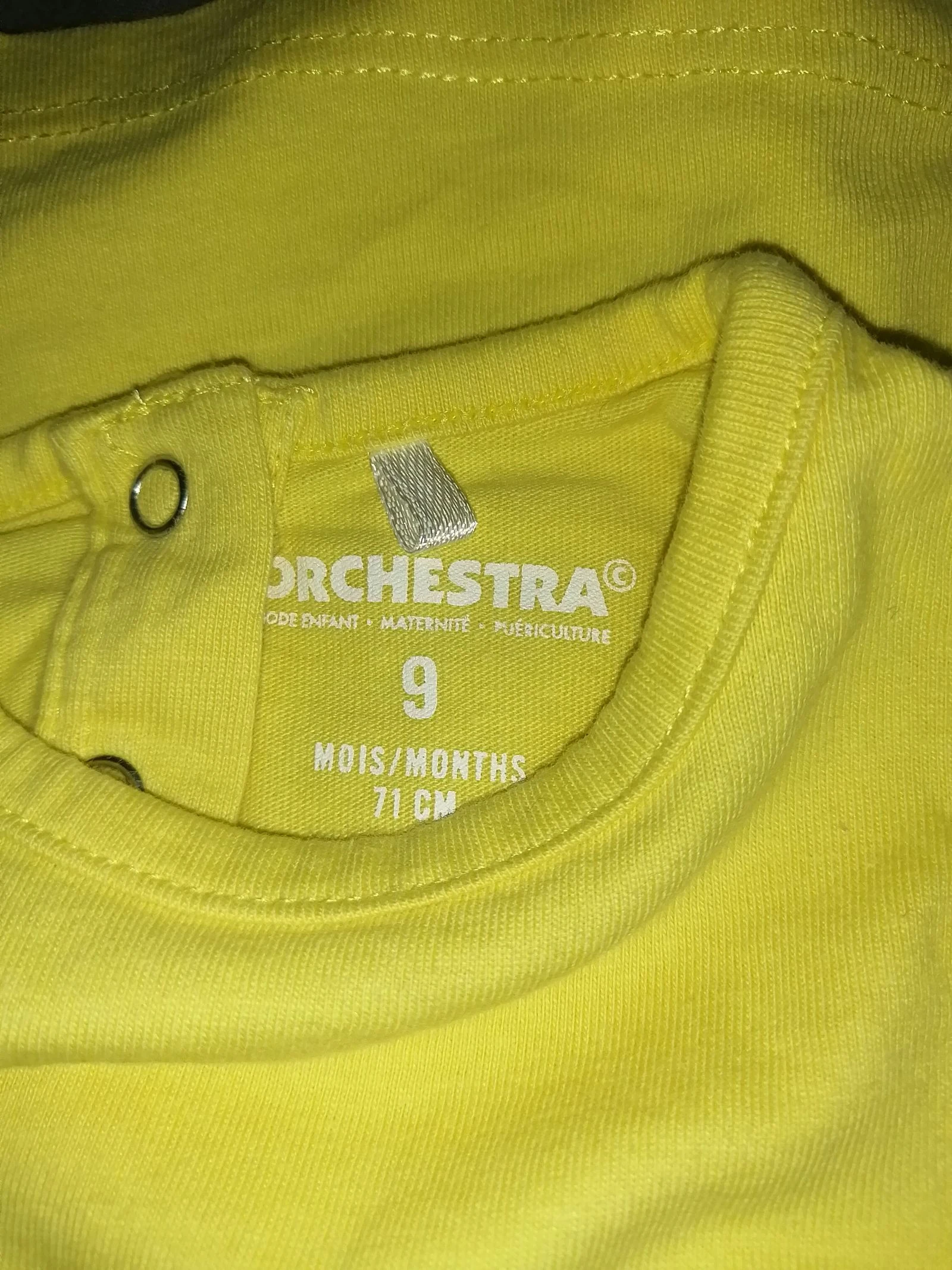 Lote de 2 camisetas orquesta 9 meses niña – photo 2